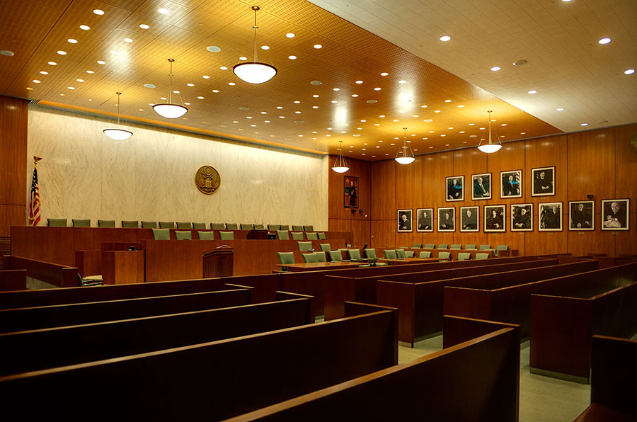 Courtroom in the Federal Court Eastern District of New York