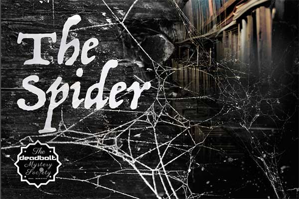 The Spider game cover with spooky webbing
